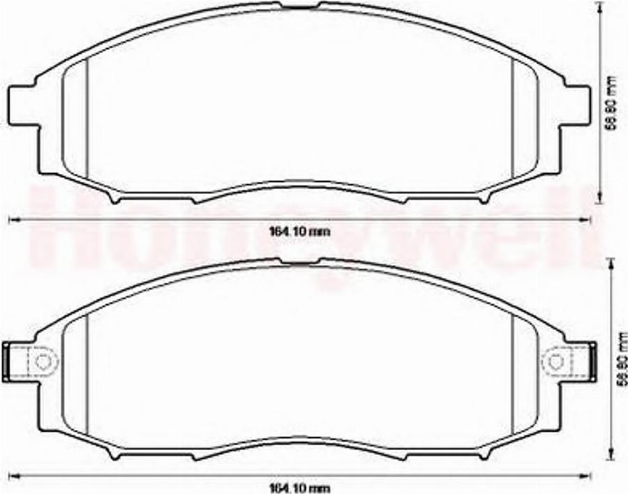 BENDIX 572551B - Kit pastiglie freno, Freno a disco autozon.pro