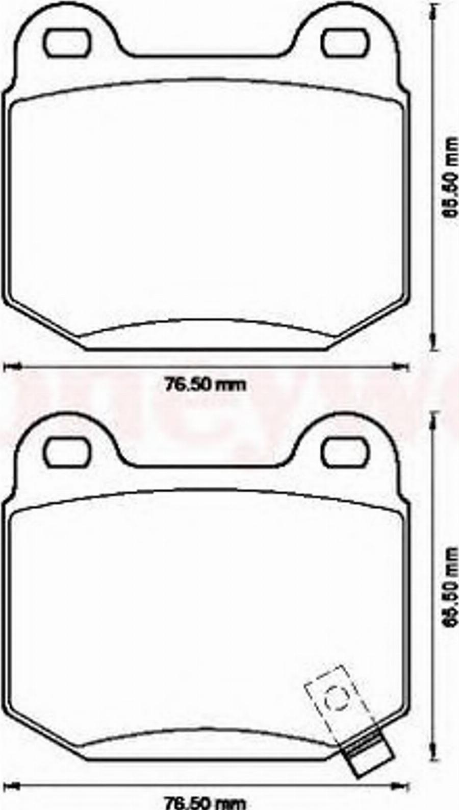 BENDIX 572558B - Kit pastiglie freno, Freno a disco autozon.pro