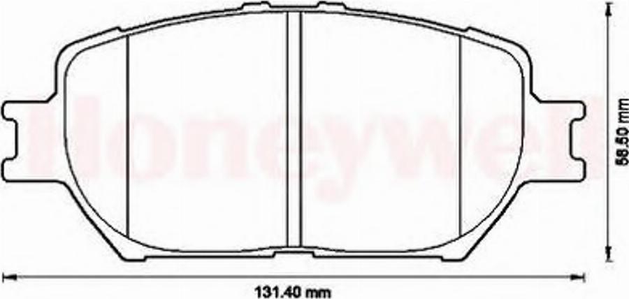 BENDIX 572553B - Kit pastiglie freno, Freno a disco autozon.pro