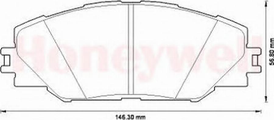 BENDIX 572569B - Kit pastiglie freno, Freno a disco autozon.pro