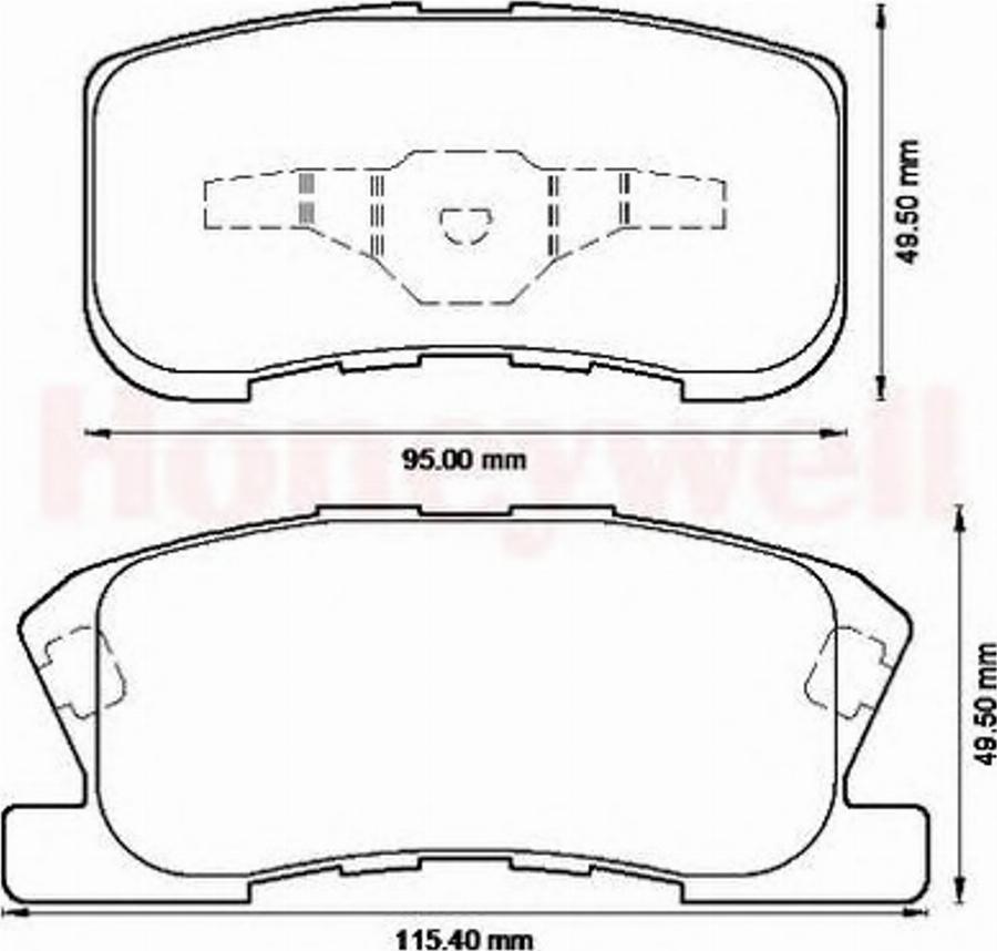 BENDIX 572565B - Kit pastiglie freno, Freno a disco autozon.pro