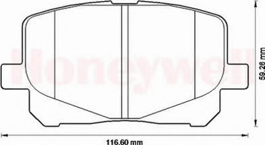 BENDIX 572563B - Kit pastiglie freno, Freno a disco autozon.pro