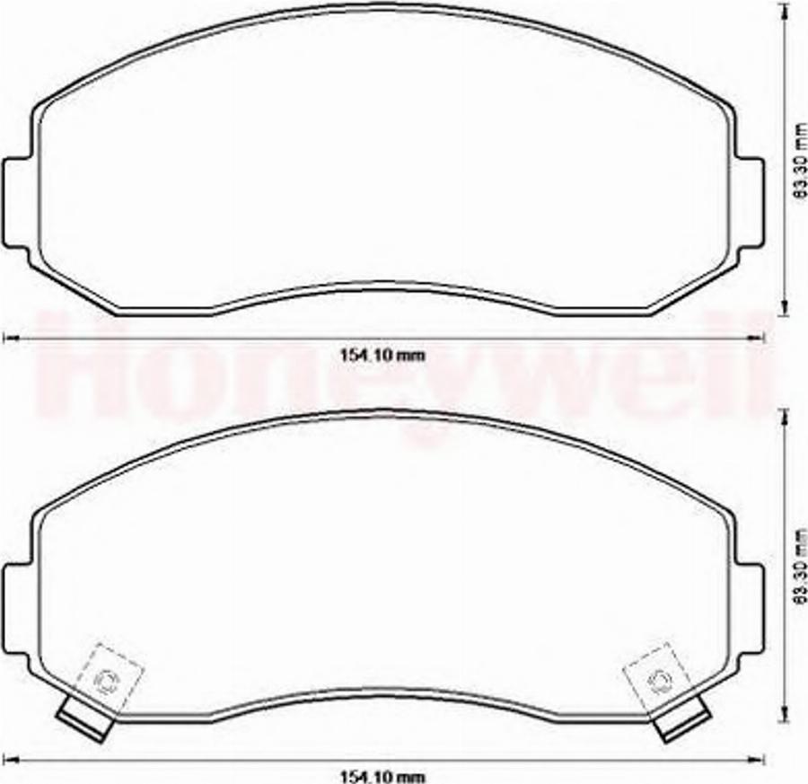 BENDIX 572567B - Kit pastiglie freno, Freno a disco autozon.pro