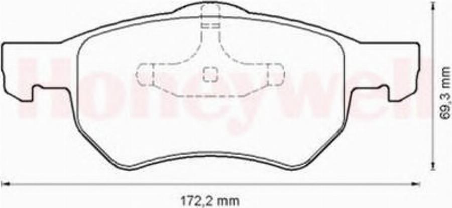 BENDIX 572509B - Kit pastiglie freno, Freno a disco autozon.pro