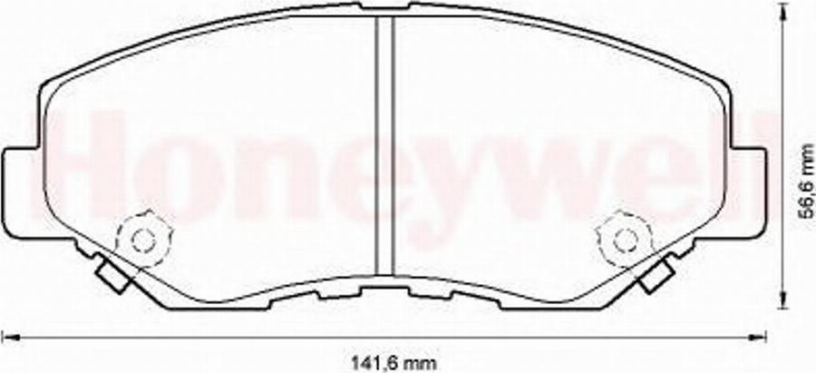 BENDIX 572504B - Kit pastiglie freno, Freno a disco autozon.pro