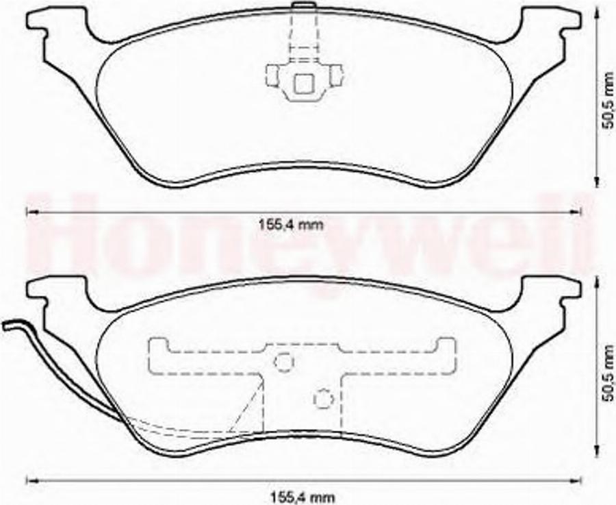 BENDIX 572505 B - Kit pastiglie freno, Freno a disco autozon.pro