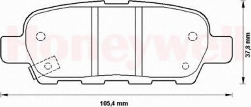 BENDIX 572501B - Kit pastiglie freno, Freno a disco autozon.pro