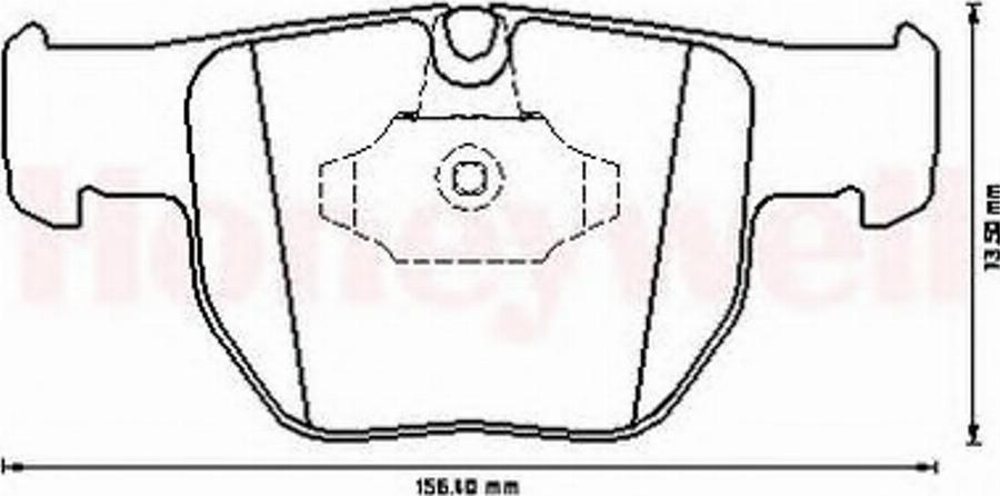 BENDIX 572507B - Kit pastiglie freno, Freno a disco autozon.pro