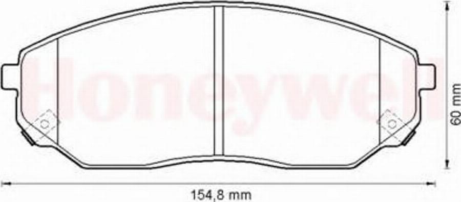 BENDIX 572511B - Kit pastiglie freno, Freno a disco autozon.pro