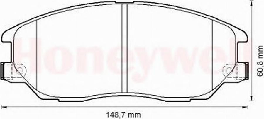 BENDIX 572518B - Kit pastiglie freno, Freno a disco autozon.pro