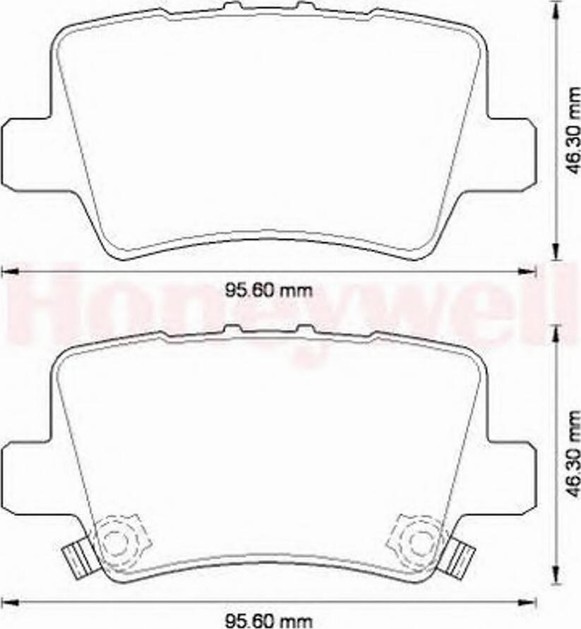 BENDIX 572580B - Kit pastiglie freno, Freno a disco autozon.pro