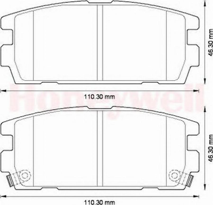 BENDIX 572581B - Kit pastiglie freno, Freno a disco autozon.pro