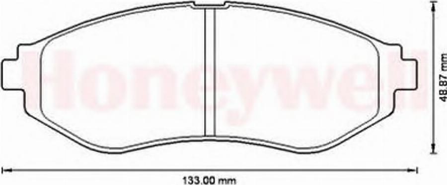 BENDIX 572539B - Kit pastiglie freno, Freno a disco autozon.pro