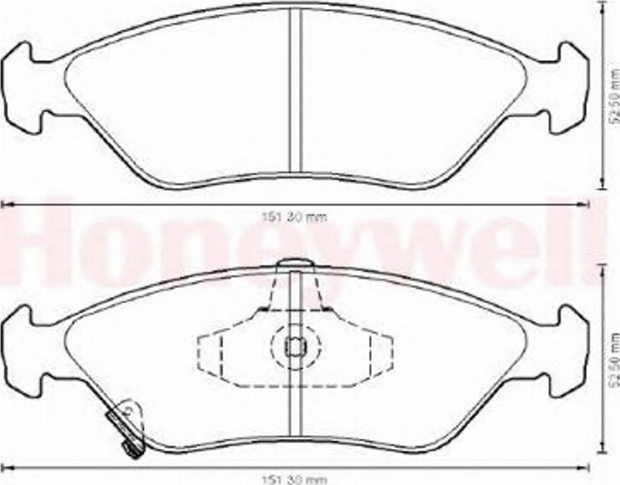 BENDIX 572531B - Kit pastiglie freno, Freno a disco autozon.pro