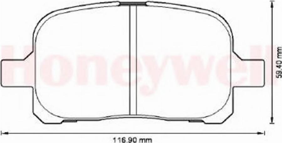 BENDIX 572538B - Kit pastiglie freno, Freno a disco autozon.pro