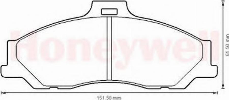 BENDIX 572537B - Kit pastiglie freno, Freno a disco autozon.pro