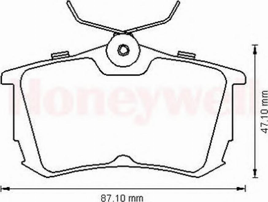 BENDIX 572520B - Kit pastiglie freno, Freno a disco autozon.pro