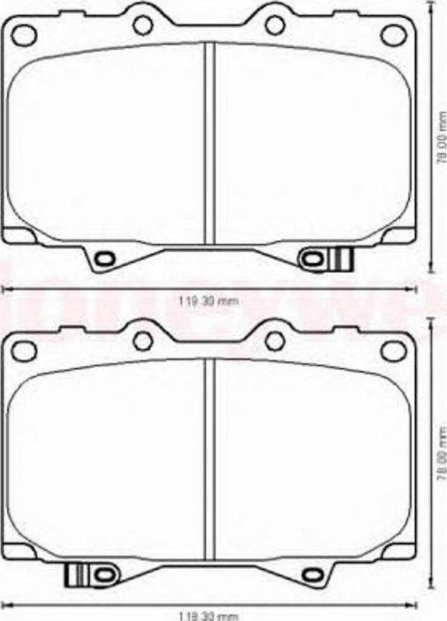 BENDIX 572528B - Kit pastiglie freno, Freno a disco autozon.pro