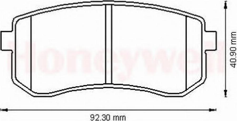 BENDIX 572527B - Kit pastiglie freno, Freno a disco autozon.pro