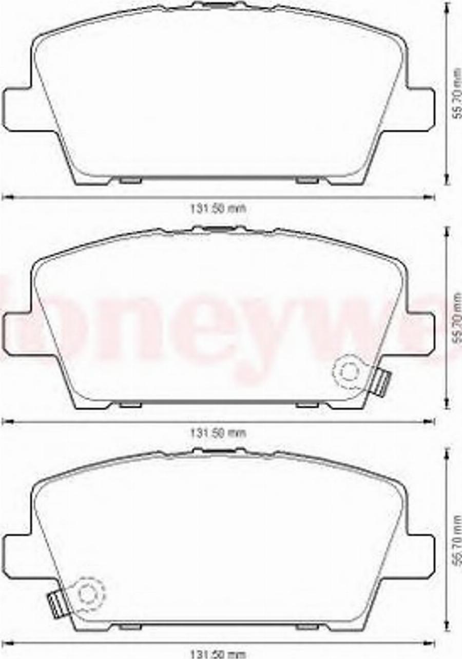 BENDIX 572579B - Kit pastiglie freno, Freno a disco autozon.pro