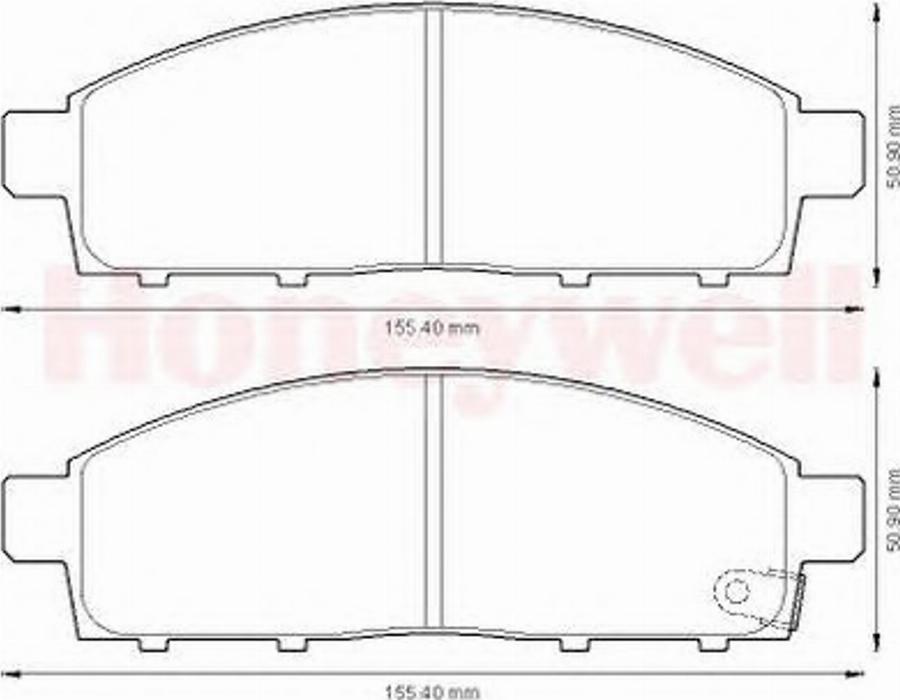 BENDIX 572574B - Kit pastiglie freno, Freno a disco autozon.pro