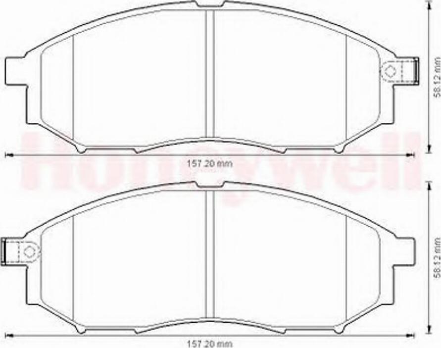 BENDIX 572575 B - Kit pastiglie freno, Freno a disco autozon.pro