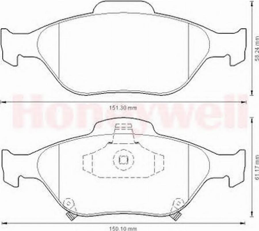 BENDIX 572576B - Kit pastiglie freno, Freno a disco autozon.pro