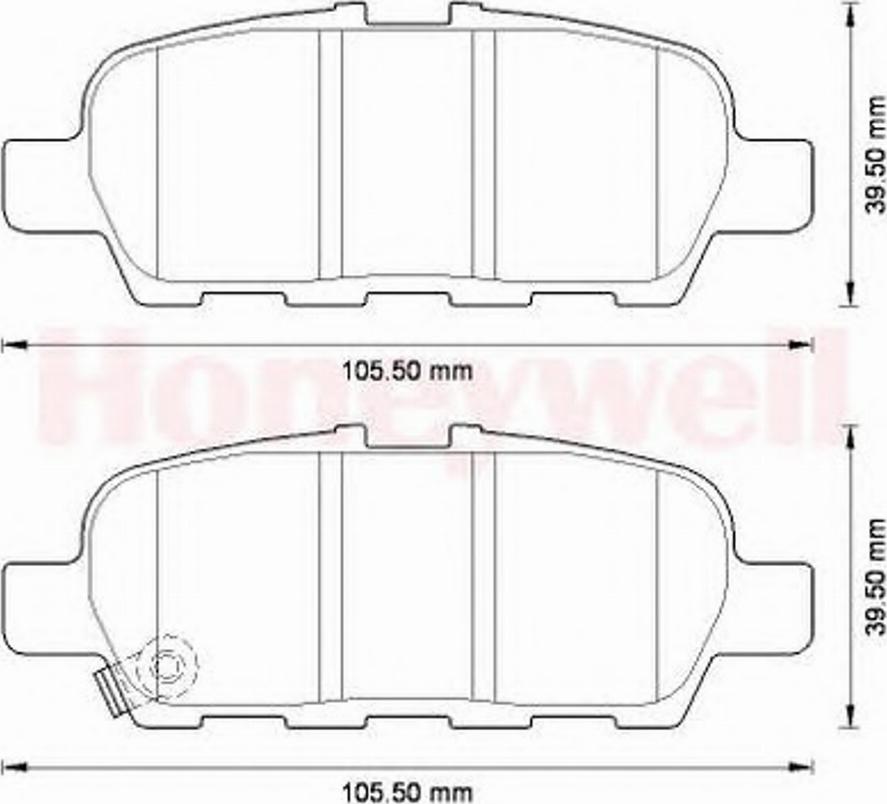 BENDIX 572573B - Kit pastiglie freno, Freno a disco autozon.pro