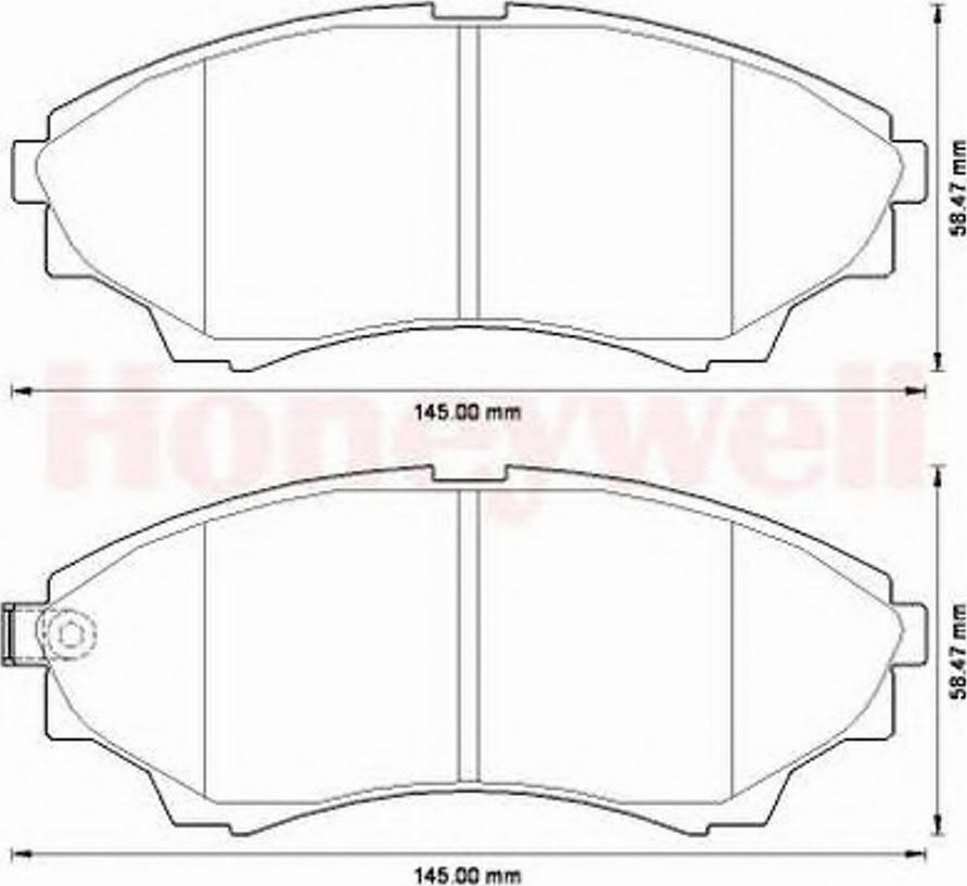 BENDIX 572572B - Kit pastiglie freno, Freno a disco autozon.pro