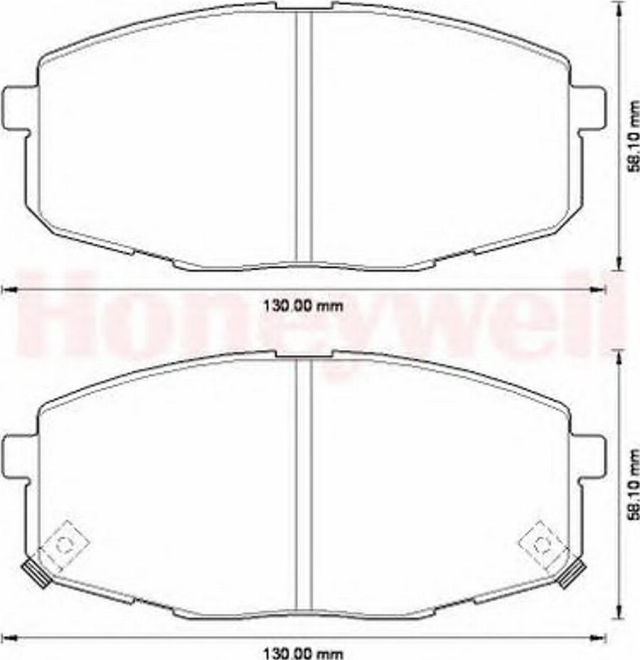 BENDIX 572577B - Kit pastiglie freno, Freno a disco autozon.pro