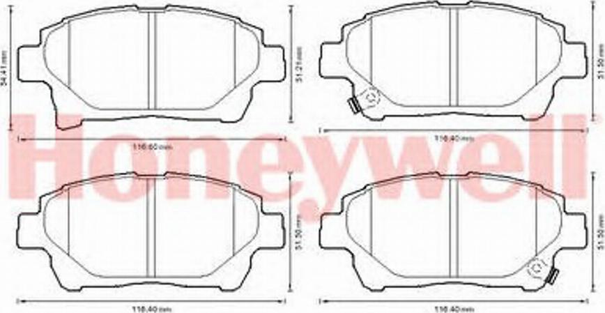 BENDIX 572618B - Kit pastiglie freno, Freno a disco autozon.pro