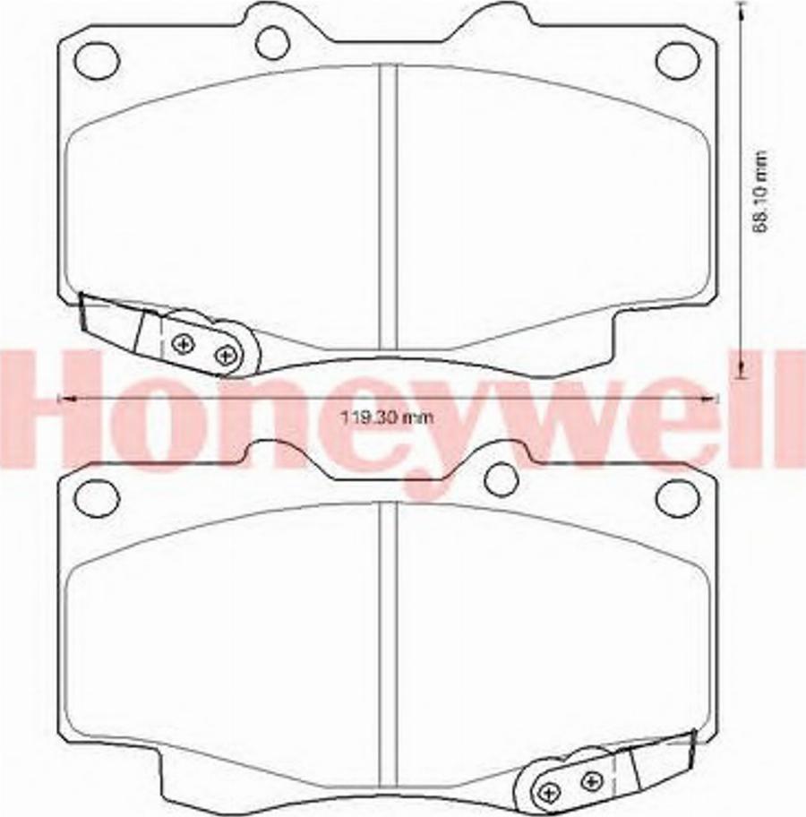 BENDIX 572625B - Kit pastiglie freno, Freno a disco autozon.pro