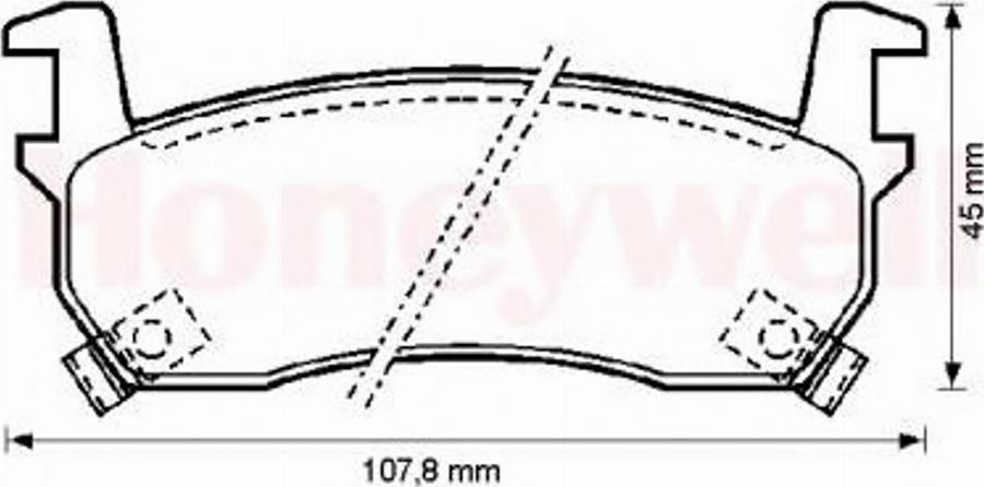 BENDIX 572190B - Kit pastiglie freno, Freno a disco autozon.pro