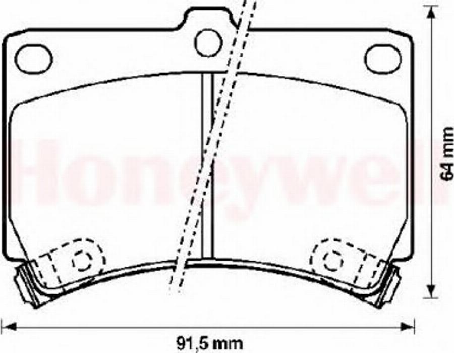 BENDIX 572145B - Kit pastiglie freno, Freno a disco autozon.pro