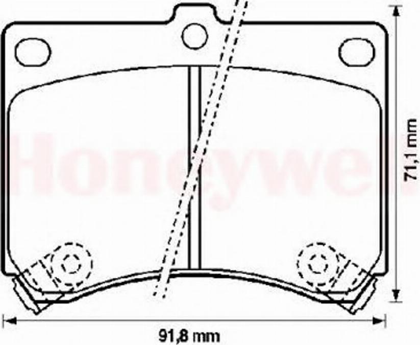 BENDIX 572146B - Kit pastiglie freno, Freno a disco autozon.pro