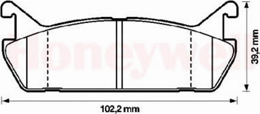 BENDIX 572163B - Kit pastiglie freno, Freno a disco autozon.pro