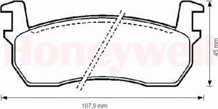 BENDIX 572189 B - Kit pastiglie freno, Freno a disco autozon.pro