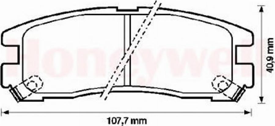 BENDIX 572186B - Kit pastiglie freno, Freno a disco autozon.pro