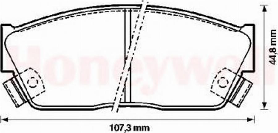 BENDIX 572181B - Kit pastiglie freno, Freno a disco autozon.pro