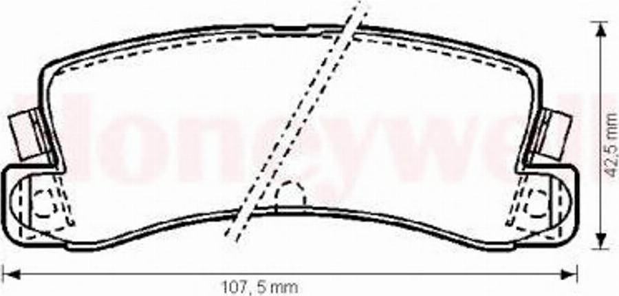 BENDIX 572182B - Kit pastiglie freno, Freno a disco autozon.pro