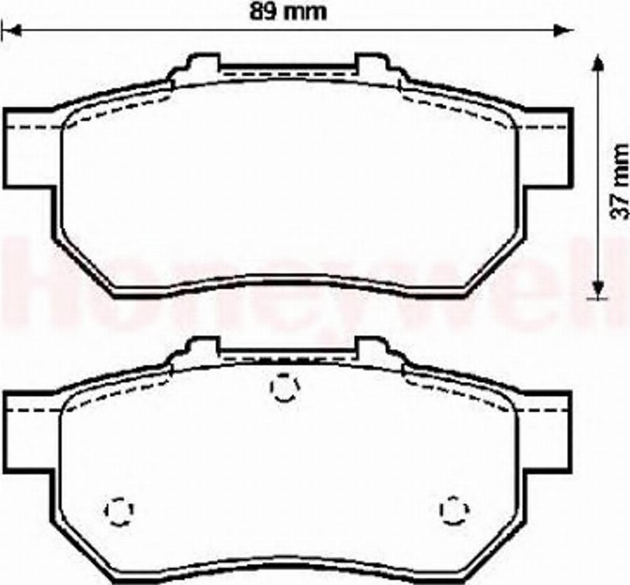 BENDIX 572134B - Kit pastiglie freno, Freno a disco autozon.pro