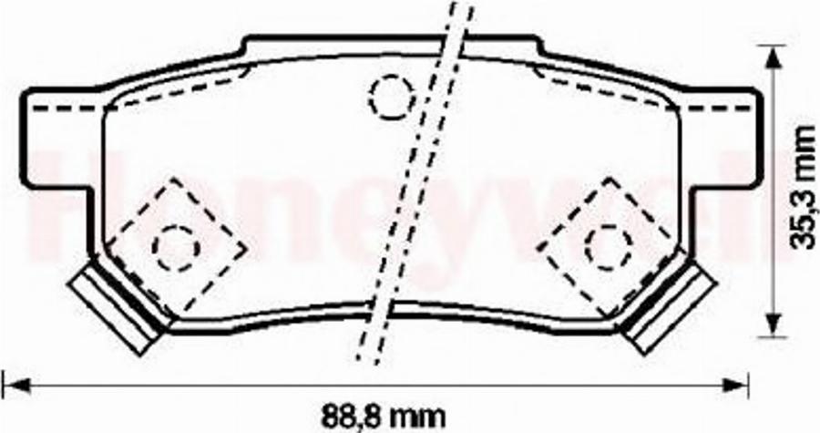 BENDIX 572136B - Kit pastiglie freno, Freno a disco autozon.pro