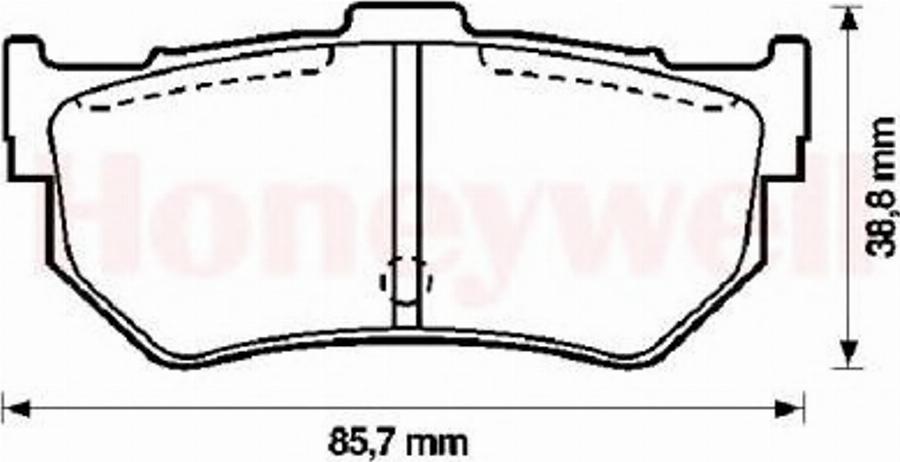 BENDIX 572133B - Kit pastiglie freno, Freno a disco autozon.pro