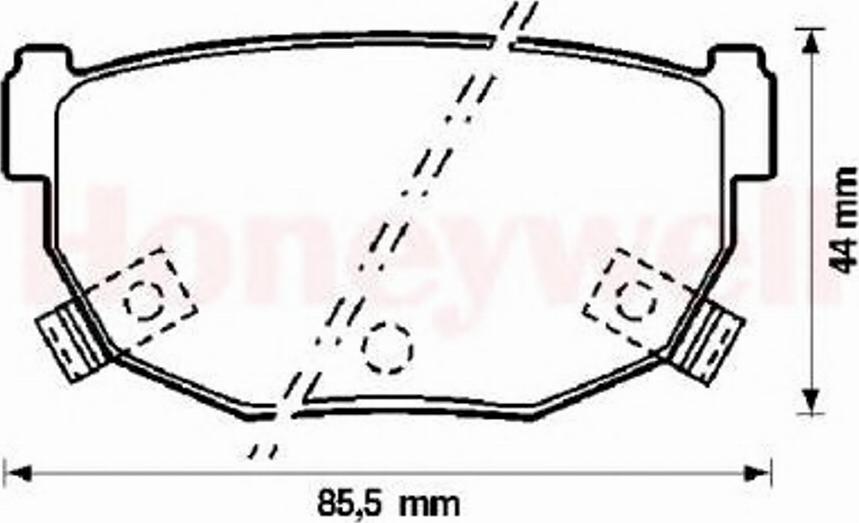 BENDIX 572132B - Kit pastiglie freno, Freno a disco autozon.pro