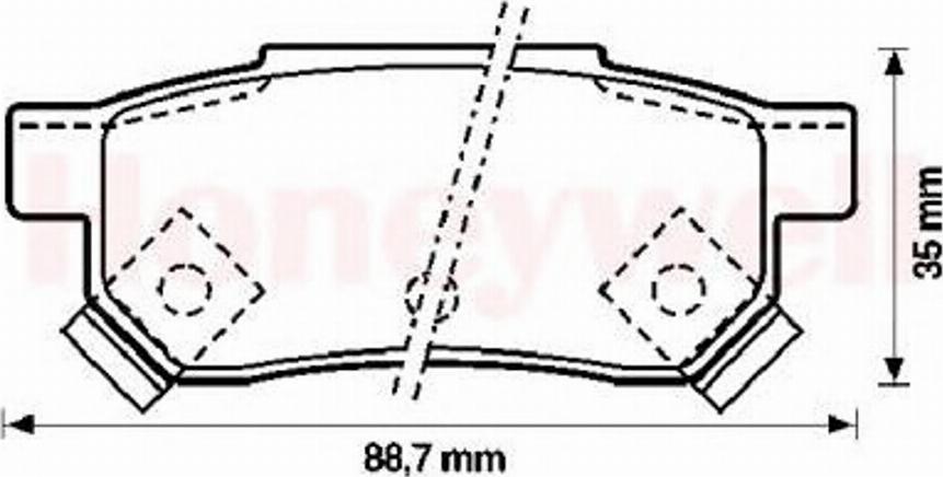 BENDIX 572137B - Kit pastiglie freno, Freno a disco autozon.pro