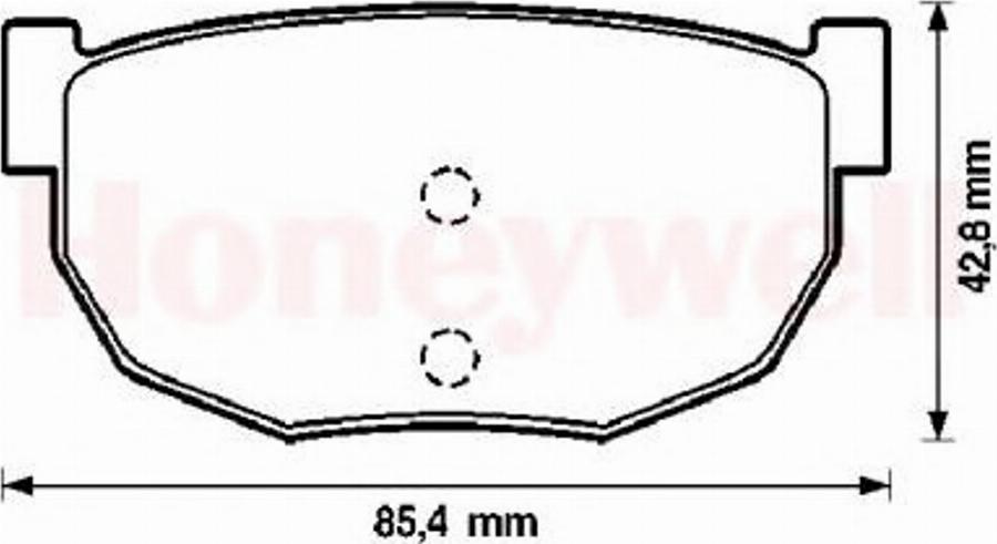 BENDIX 572129B - Kit pastiglie freno, Freno a disco autozon.pro