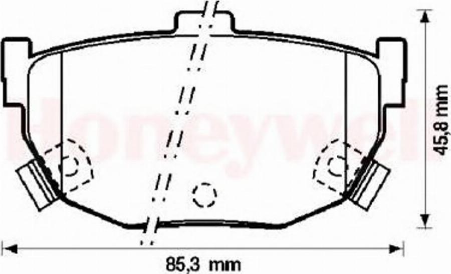 BENDIX 572127B - Kit pastiglie freno, Freno a disco autozon.pro