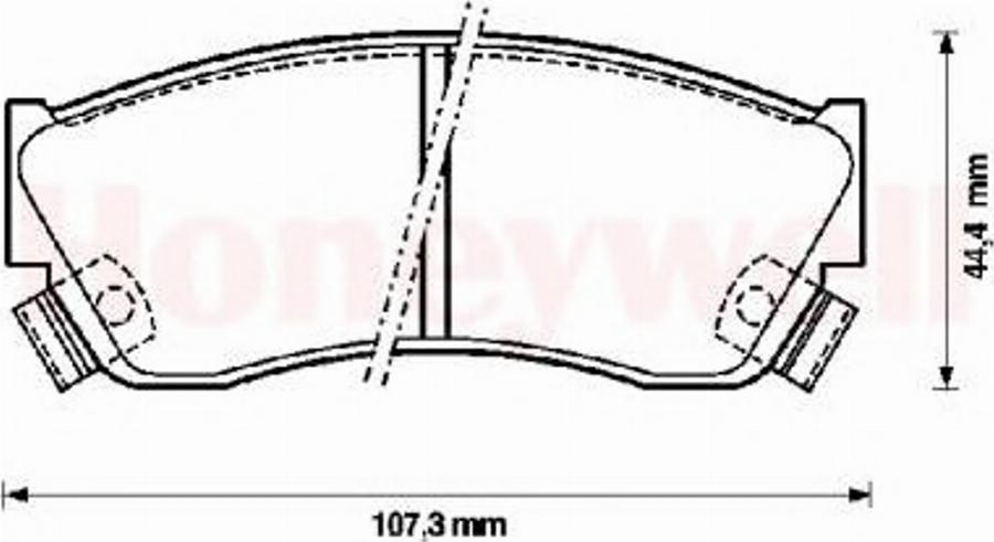 BENDIX 572179B - Kit pastiglie freno, Freno a disco autozon.pro