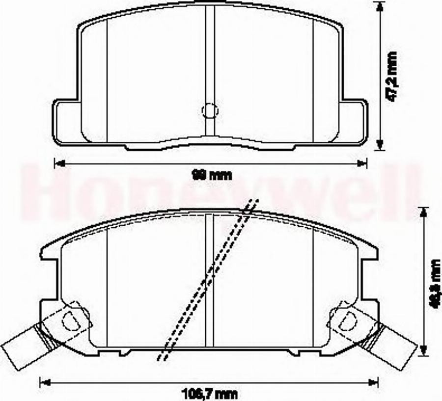 BENDIX 572175B - Kit pastiglie freno, Freno a disco autozon.pro