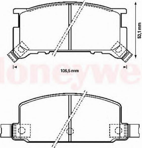 BENDIX 572172B - Kit pastiglie freno, Freno a disco autozon.pro